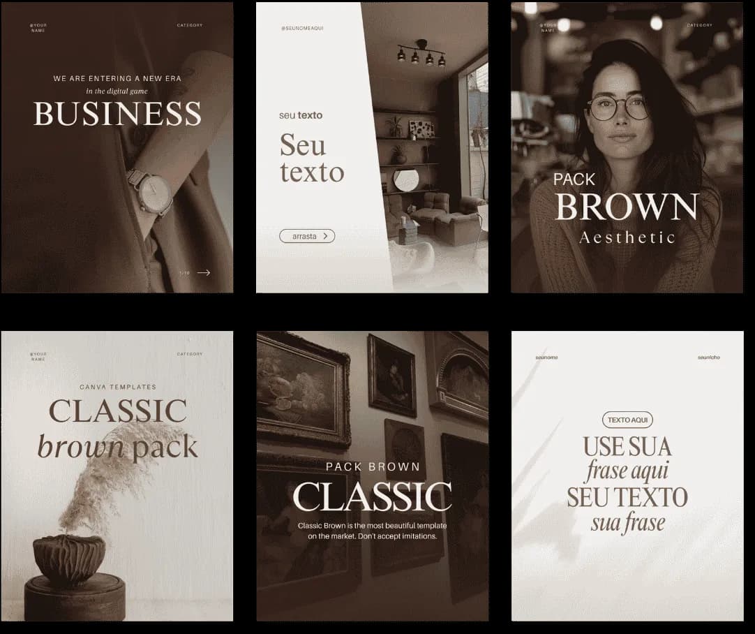 Coleção Classic Brown