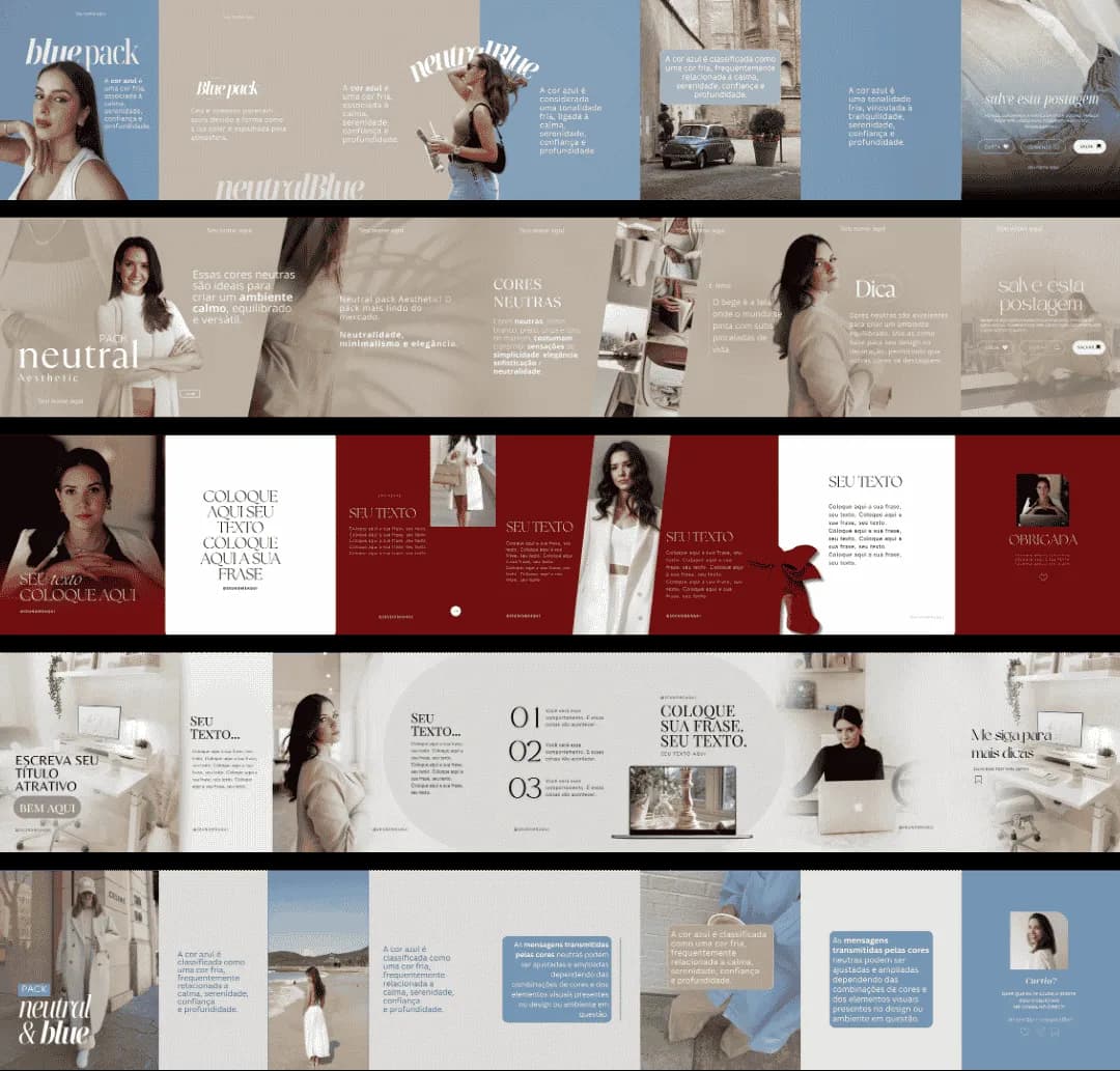 Templates de carrossel infinito