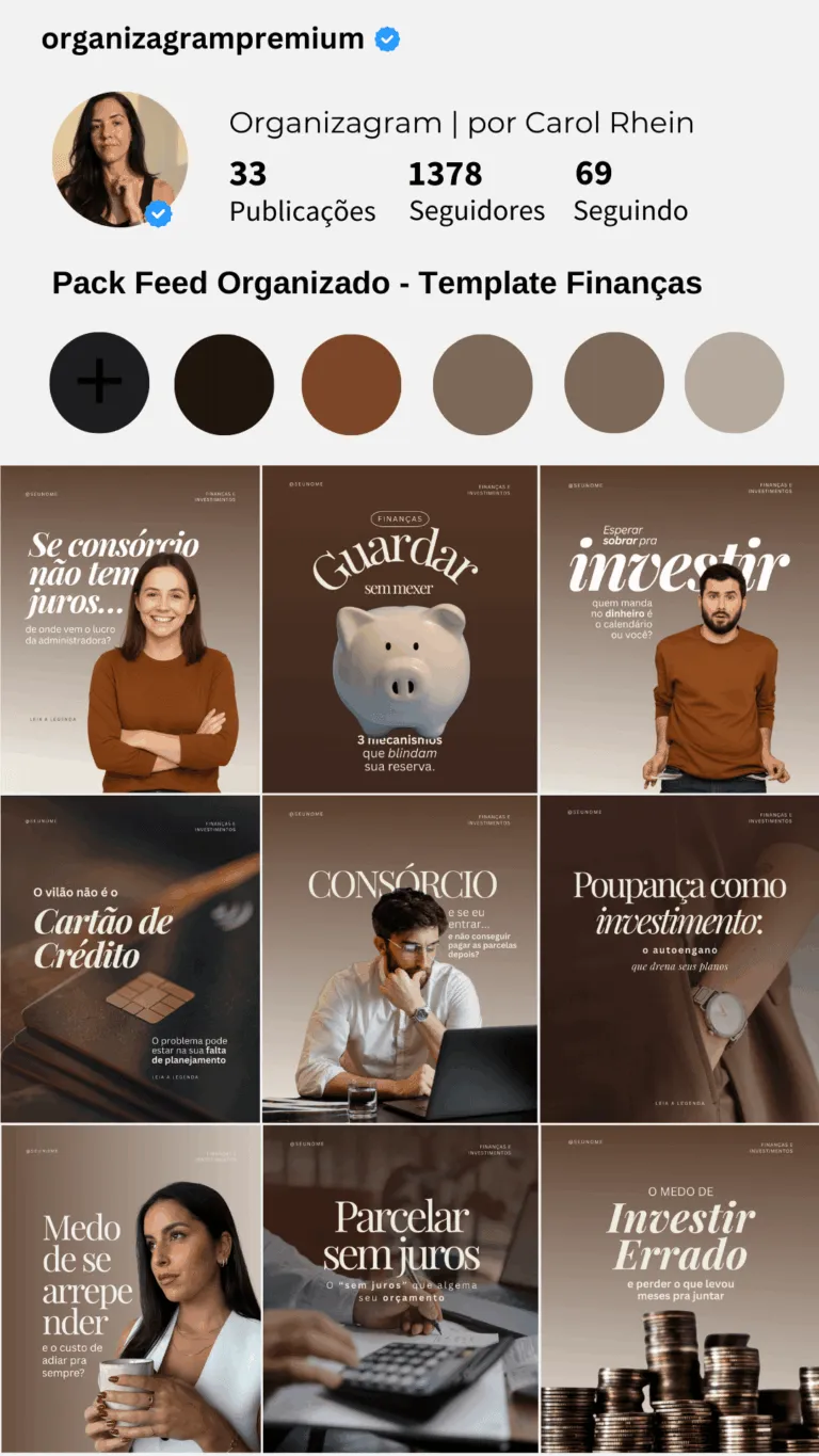 Template profissão Finanças