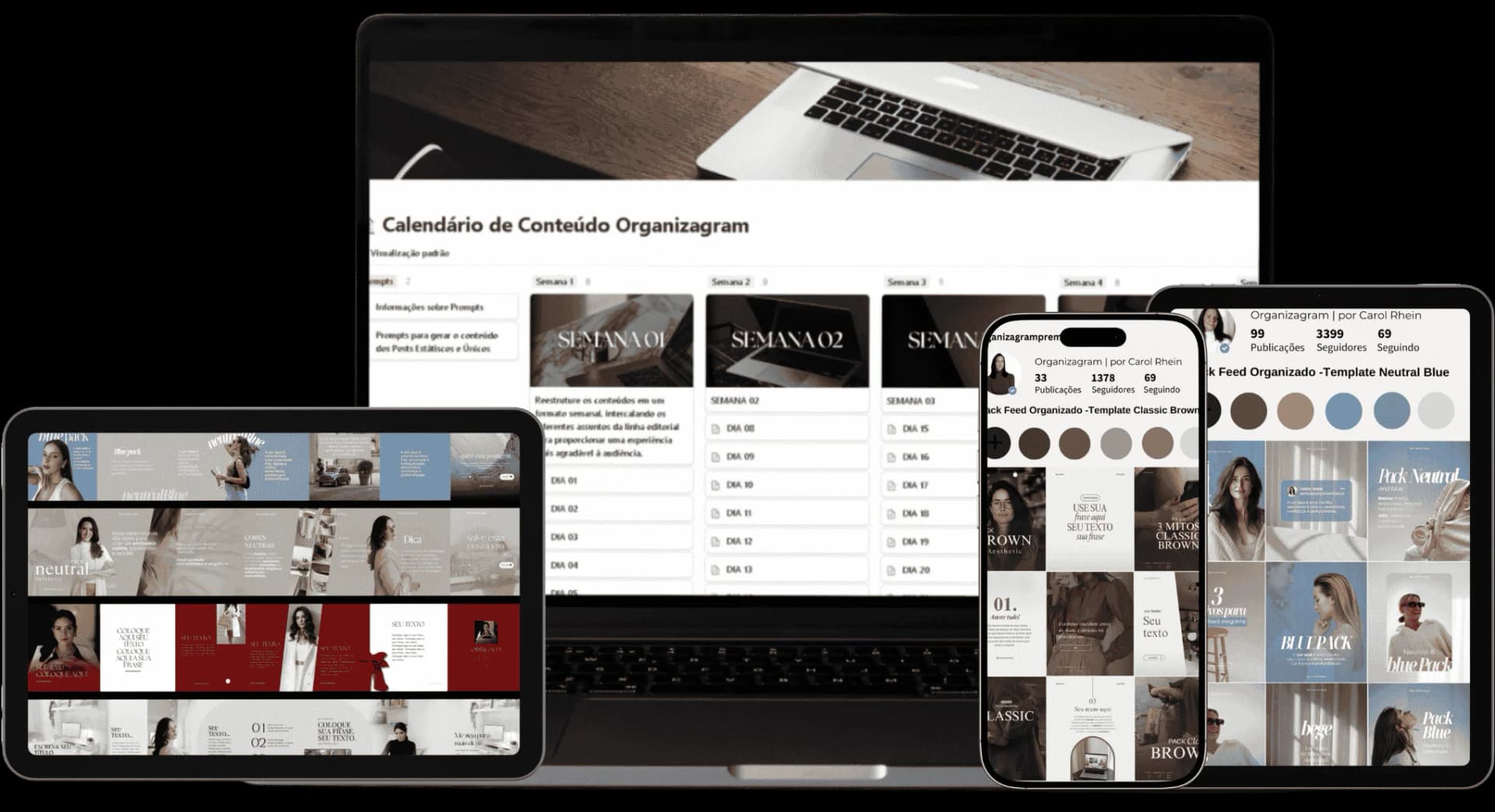 Pack Canva Organizagram — tudo em um só lugar