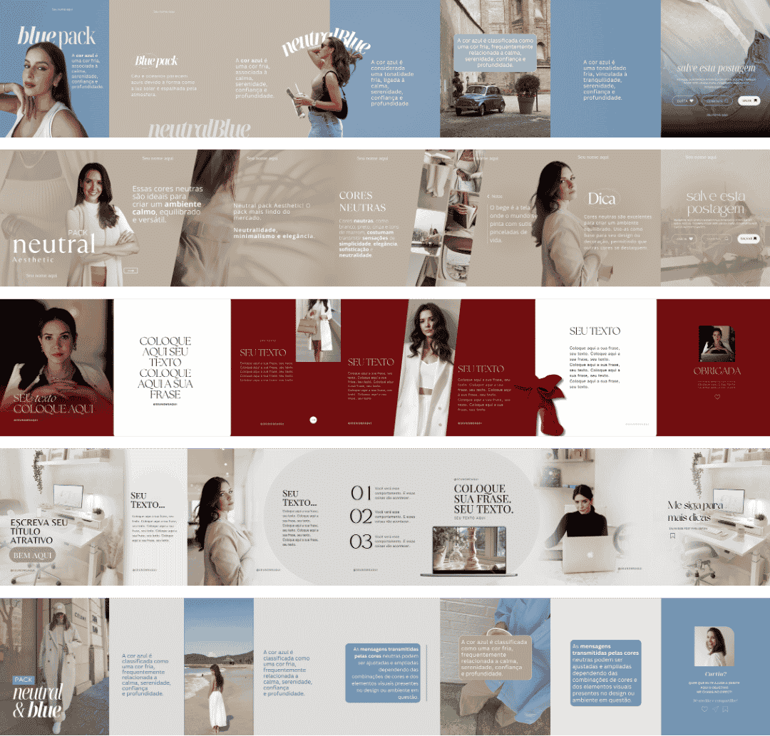 Templates de carrossel infinito