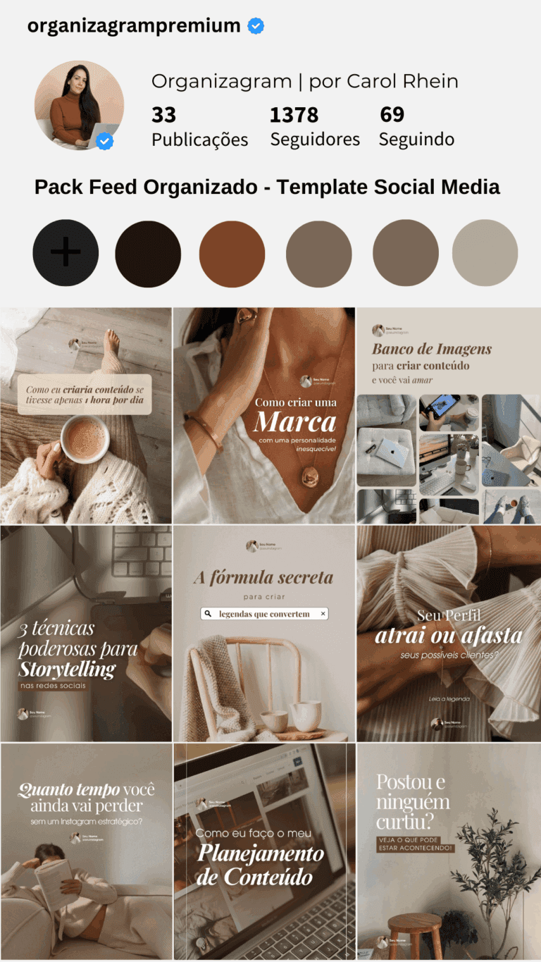 Template profissão Social Media